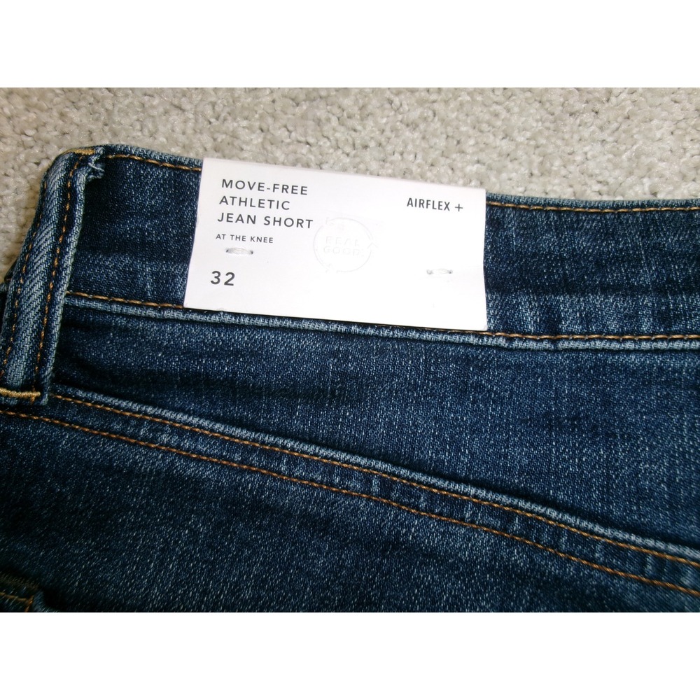 American Eagle Airflex+ Move-Free Athletic Jean Shorts Medium Wash Blue Size 32 - Picture 5 of 5